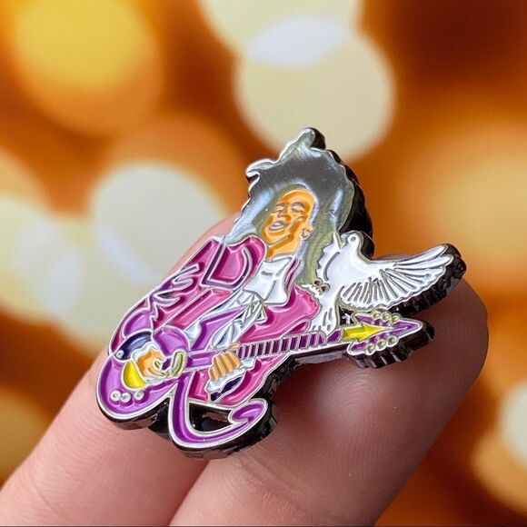 When Doves Cry Prince Enamel Pin/ Brooch - Picture 2 of 6